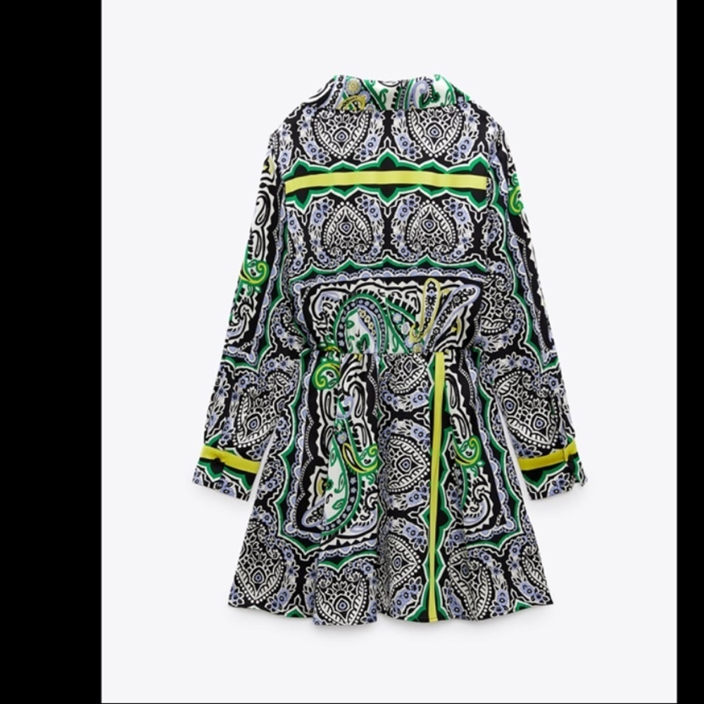 PRINTED MINI DRESS - Picture 10 of 10